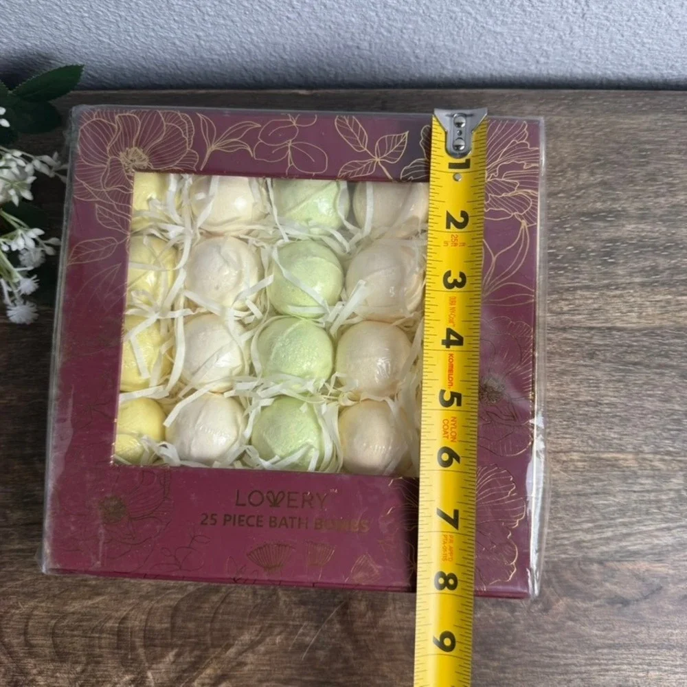 Lovery 25 Piece Bath Bomb Gift Set Rose Lavender Jasmine Eucalyptus New Sealed